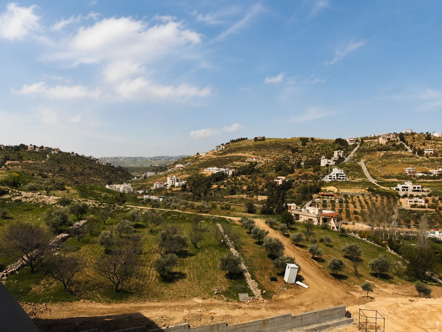 Panoramic view of the hills of Fuheis
